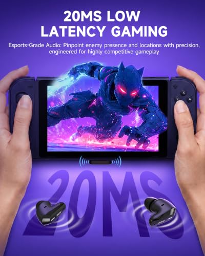 Wireless Gaming Earbuds with 2.4GHz USB-C Dongle