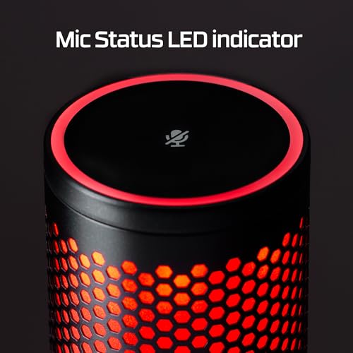 USB Gaming Microphone with LED & Shock Mount