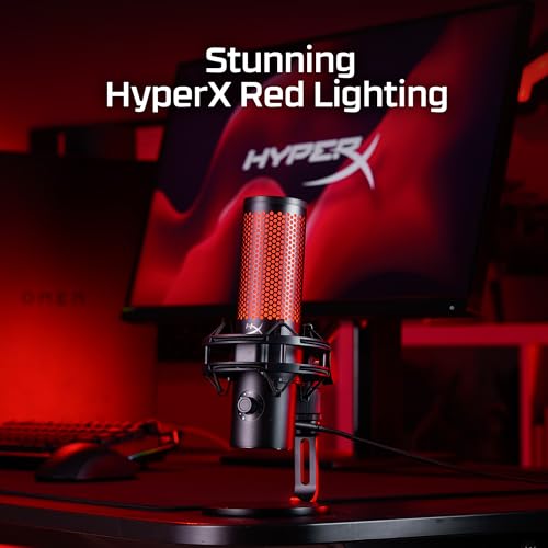USB Gaming Microphone with LED & Shock Mount