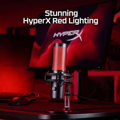 USB Gaming Microphone with LED & Shock Mount