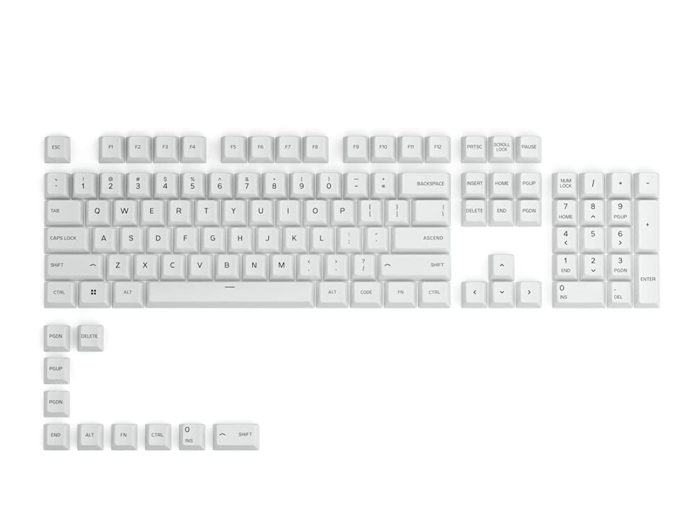 114-Key PBT Keycap Set with Dye-Sublimated Legends