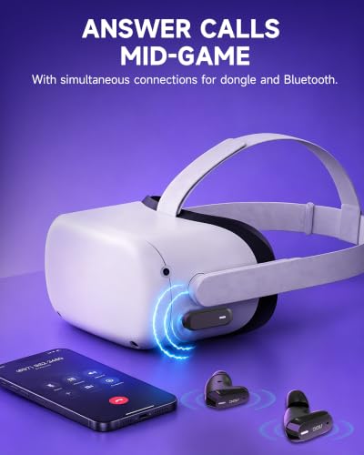 Wireless Gaming Earbuds with 2.4GHz USB-C Dongle