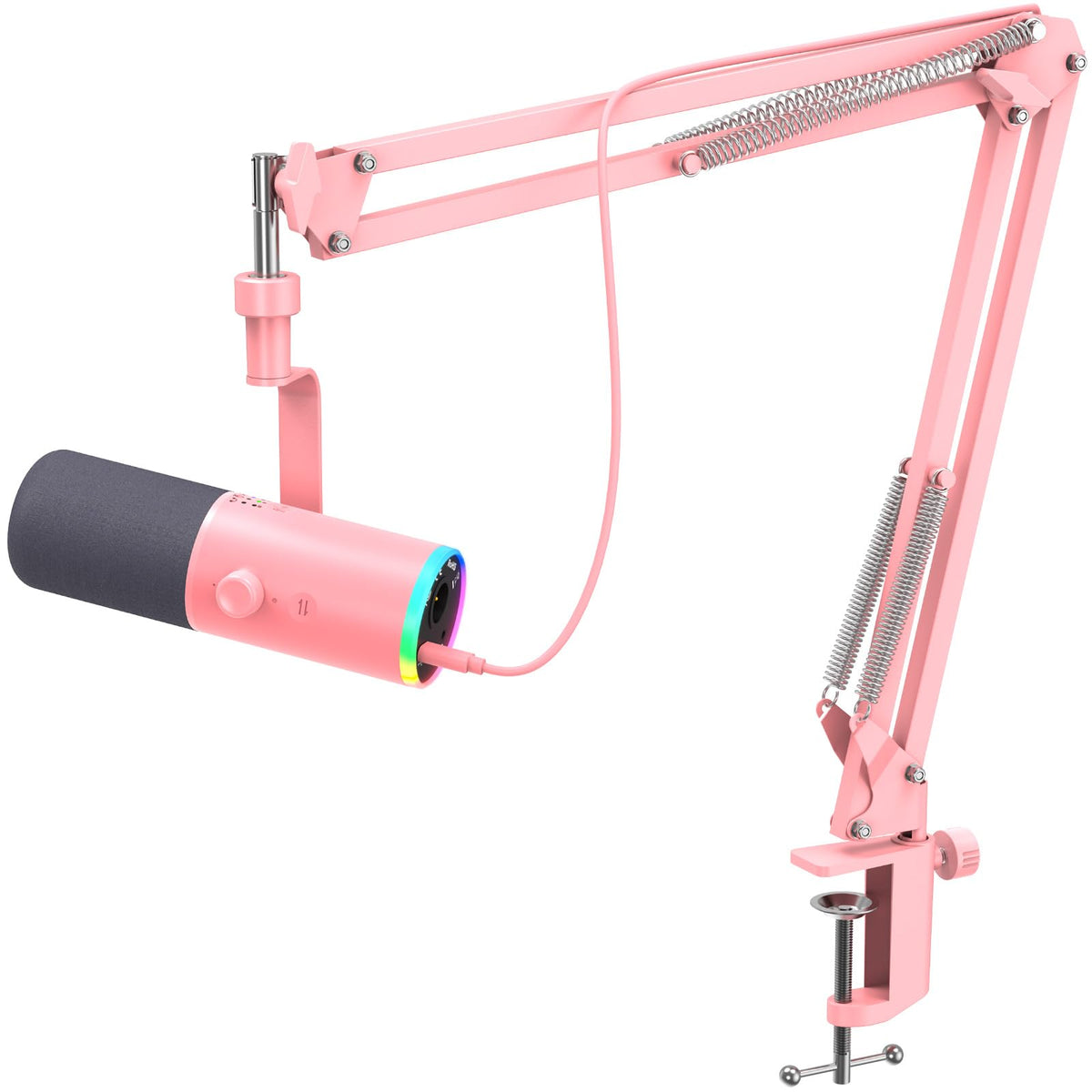 Dynamic USB & XLR Podcast Microphone with Mute