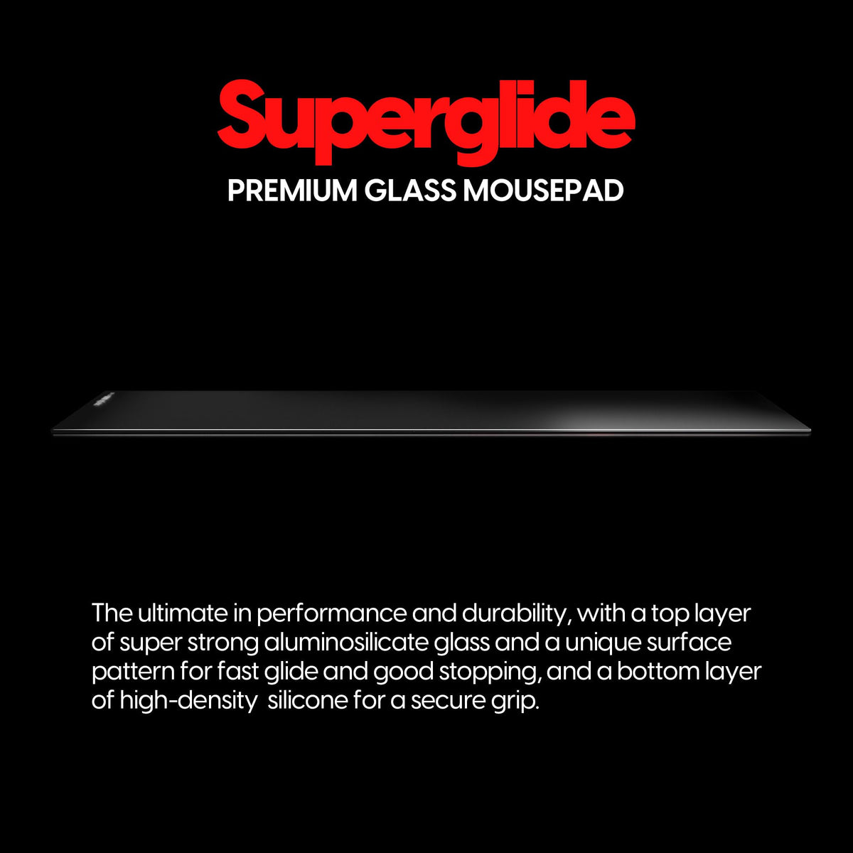 Super-Smooth Glass Mouse Pad for Precision Gaming