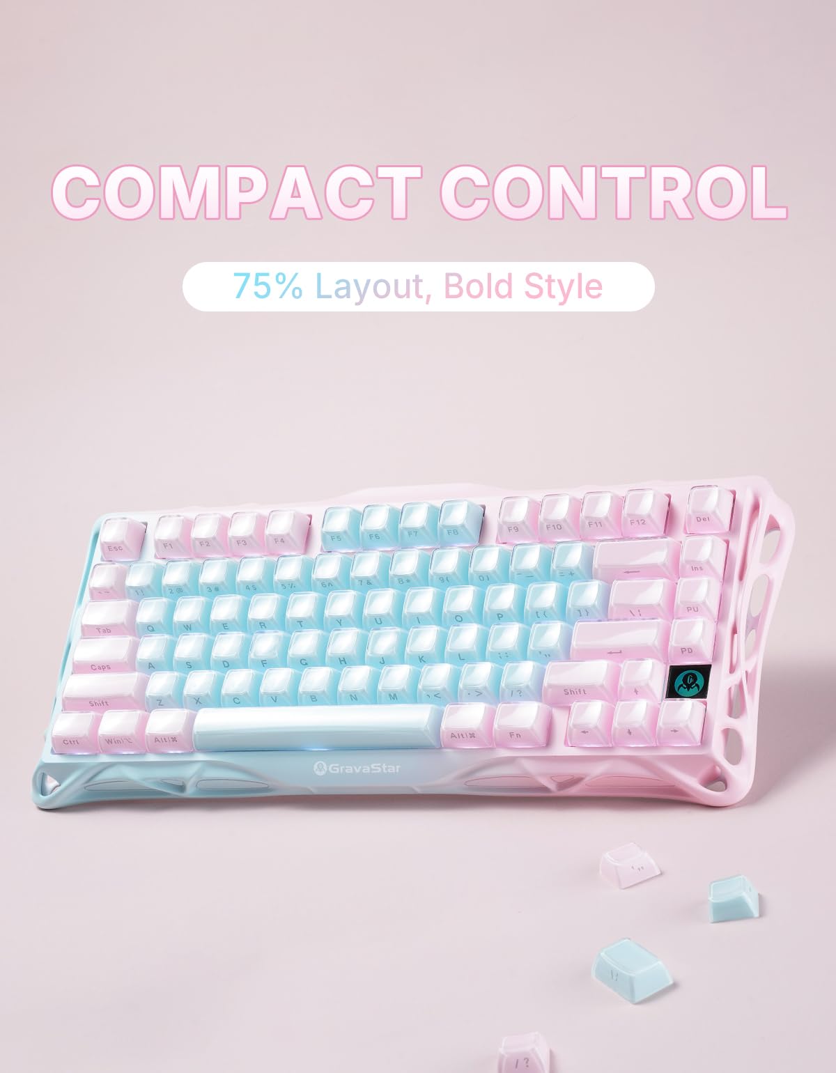 GravaStar Mercury K1 Lite 75% Wireless Keyboard