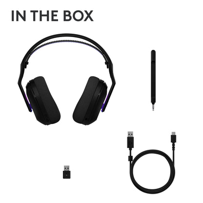 Wireless Gaming Headset with RGB & Wideband Mic