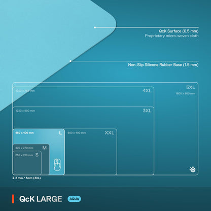 Large Cloth Gaming Mouse Pad for Precision Tracking