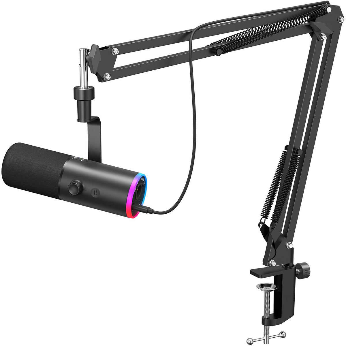 Dynamic USB & XLR Podcast Microphone with Mute