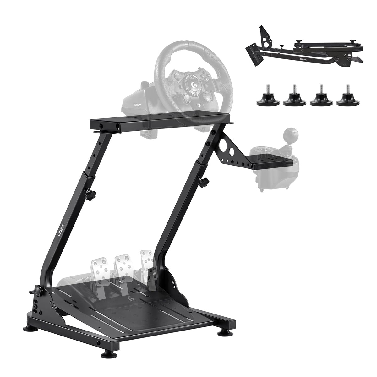 Adjustable Racing Wheel Stand for Driving Simulators