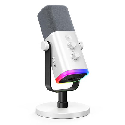 Dynamic USB & XLR Microphone with RGB Lighting