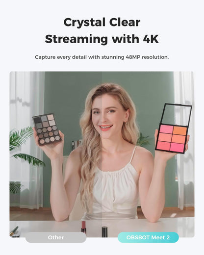OBSBOT Meet 2 4K Webcam with AI Framing