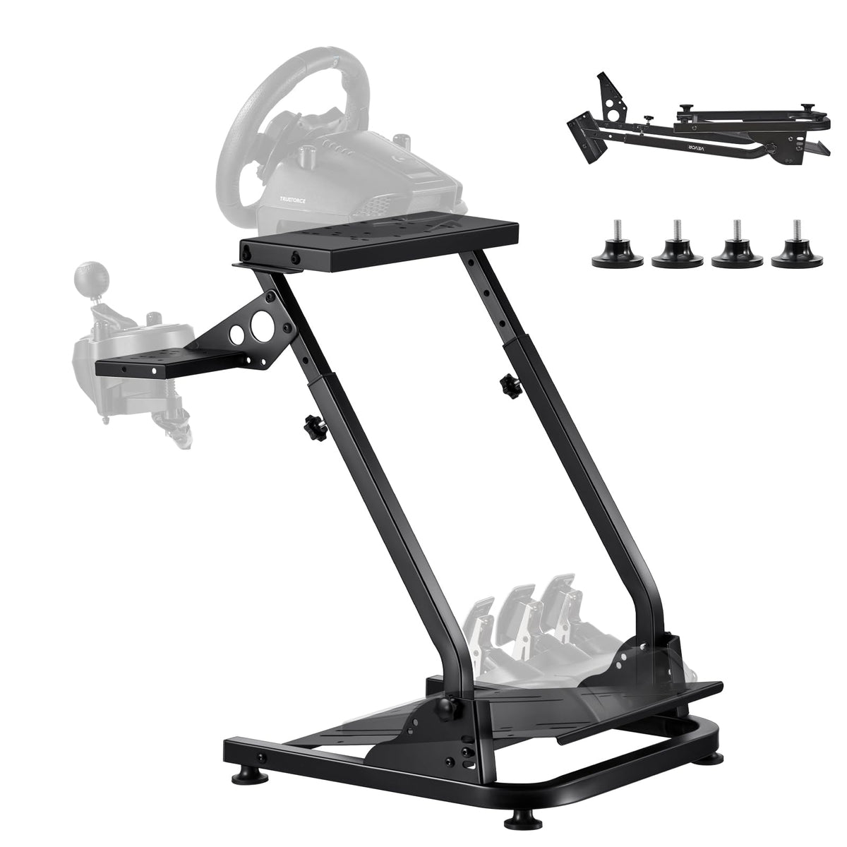 Adjustable Racing Wheel Stand for Driving Simulators