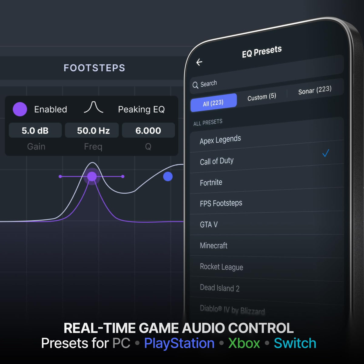 Wireless Gaming Headset with Hi-Res Audio & ANC