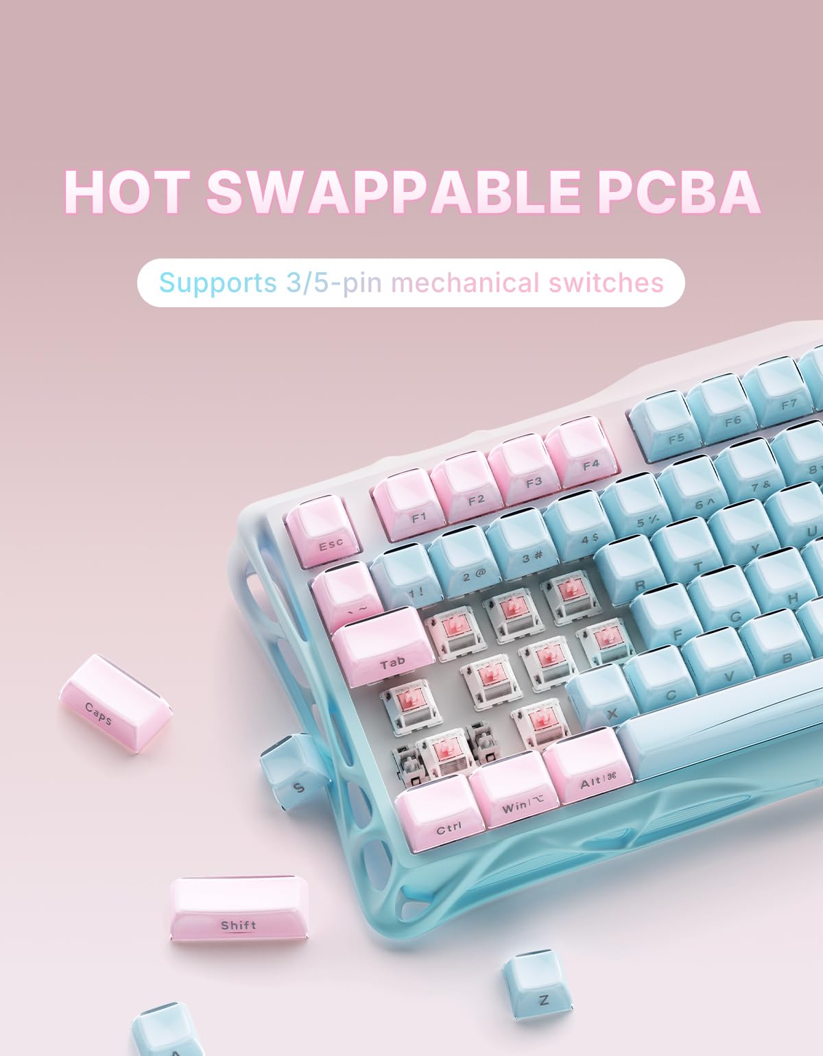 GravaStar Mercury K1 Lite 75% Wireless Keyboard