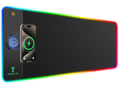 RGB Mouse Pad with 15W Magnetic Wireless Charging