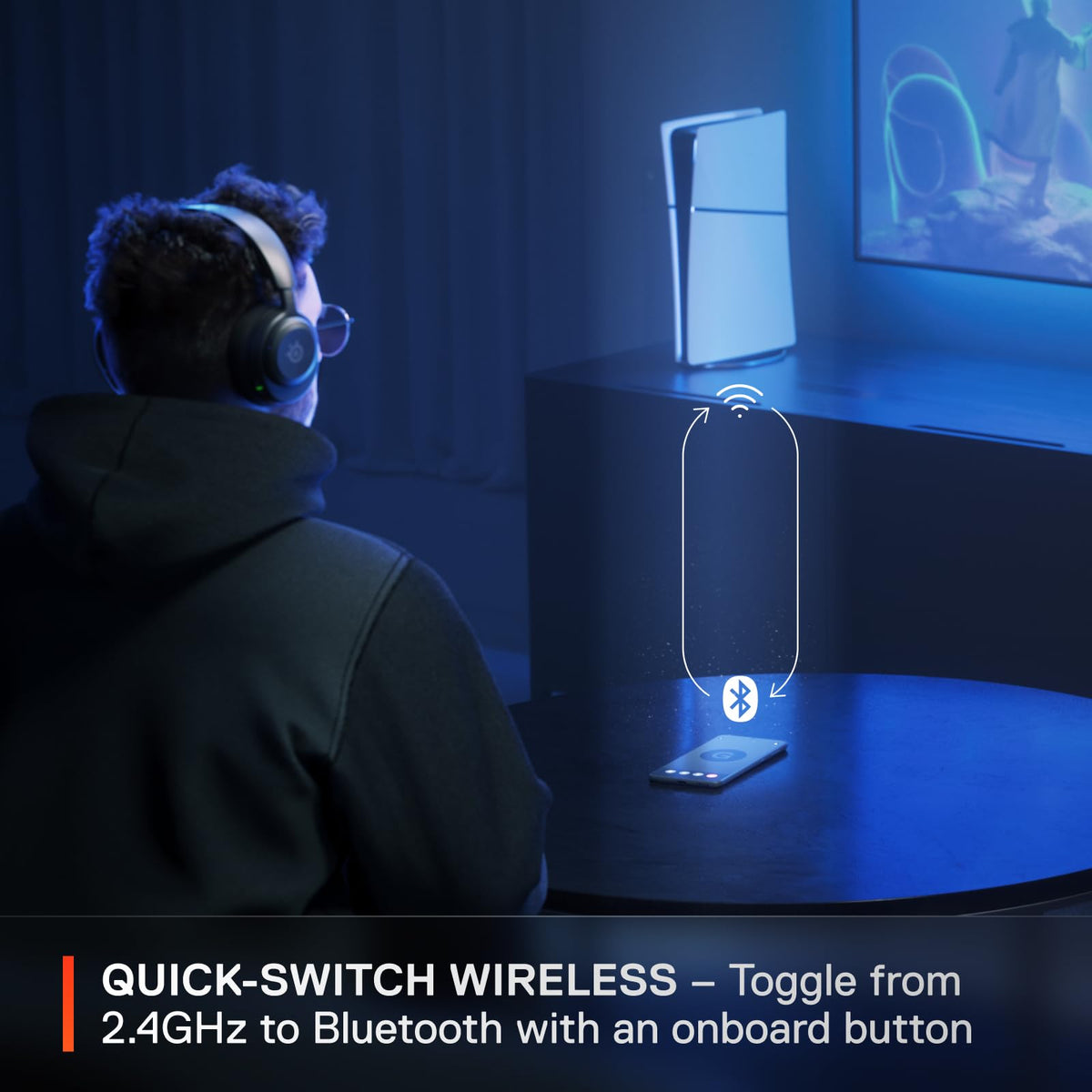 Wireless Gaming Headset with Multi-System Support