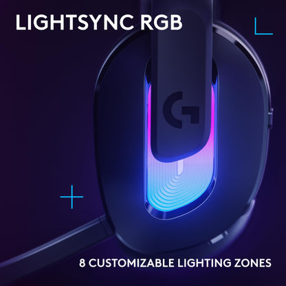 Wireless Gaming Headset with RGB & Wideband Mic