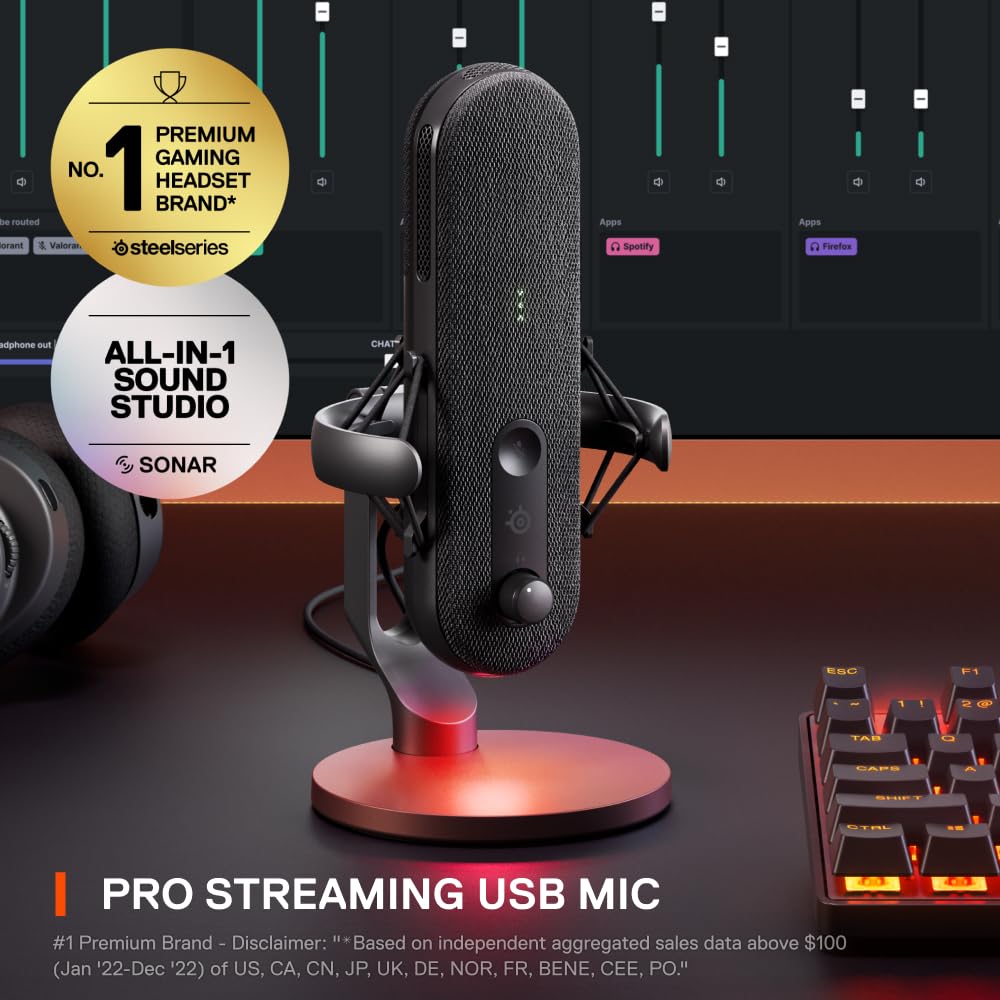 360° Adjustable Microphone Boom Arm with Cable Management