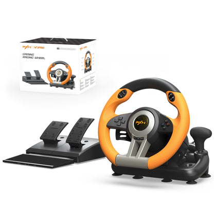 Gaming Racing Wheel & Pedal Set for Console and PC