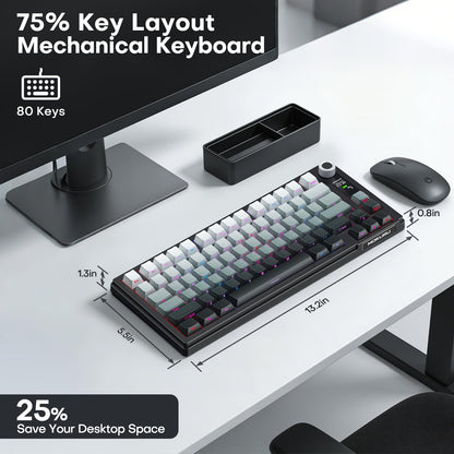 MOKURU 75% Wireless Mechanical RGB Keyboard