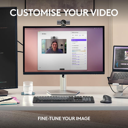 Logitech MX Brio 4K Webcam with 60 FPS Video