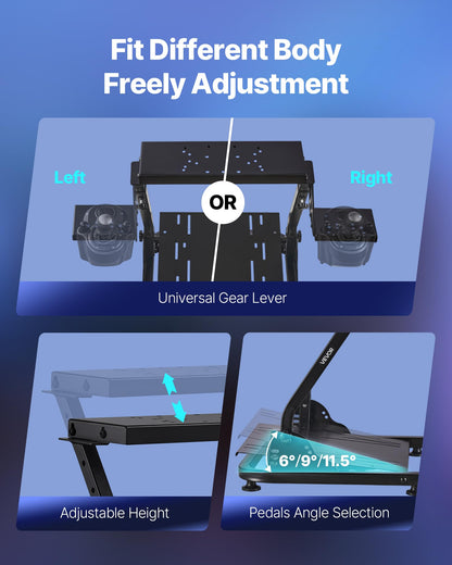 Adjustable Racing Wheel Stand for Driving Simulators