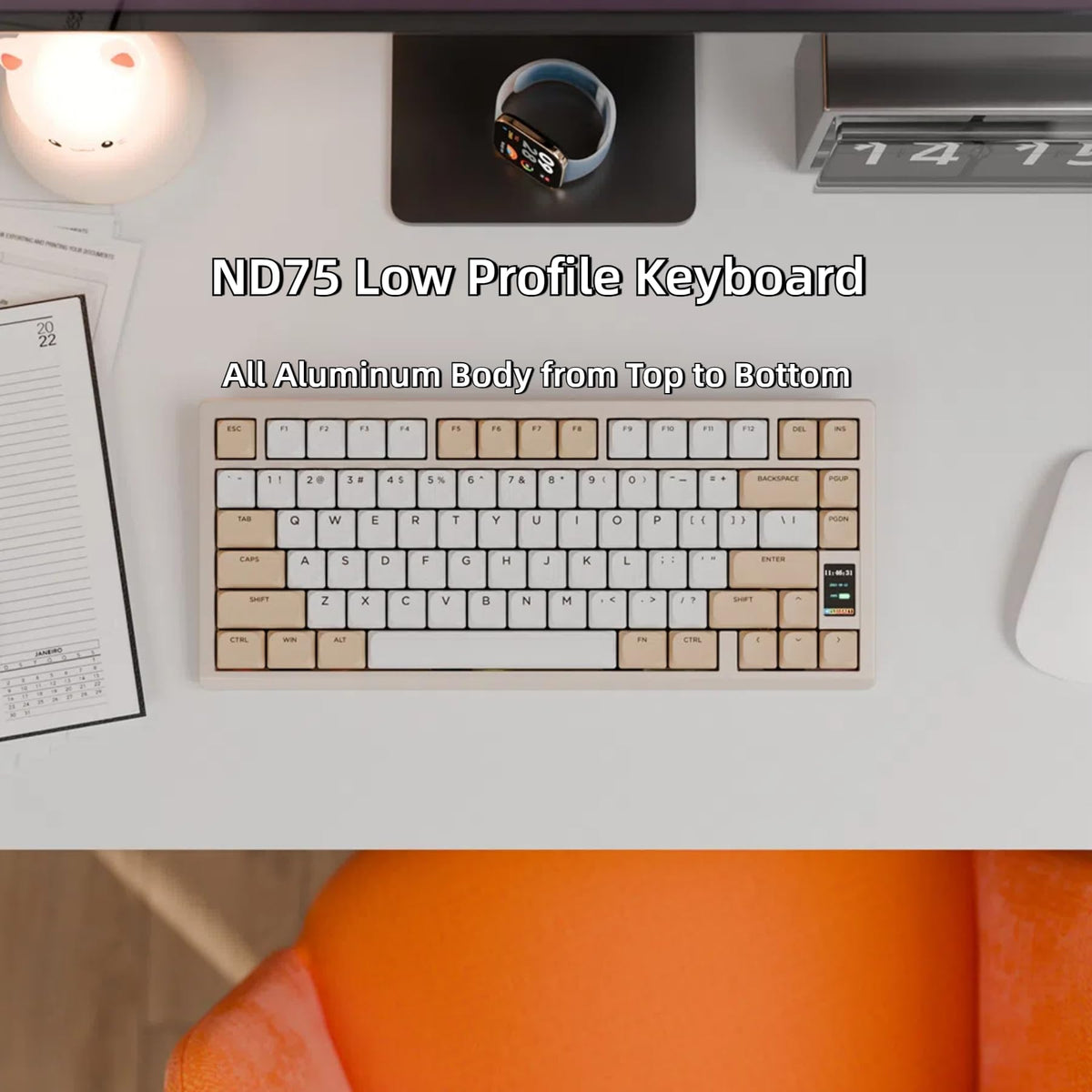 Chilkey ND75 LP 75% Low-Profile Wireless Keyboard