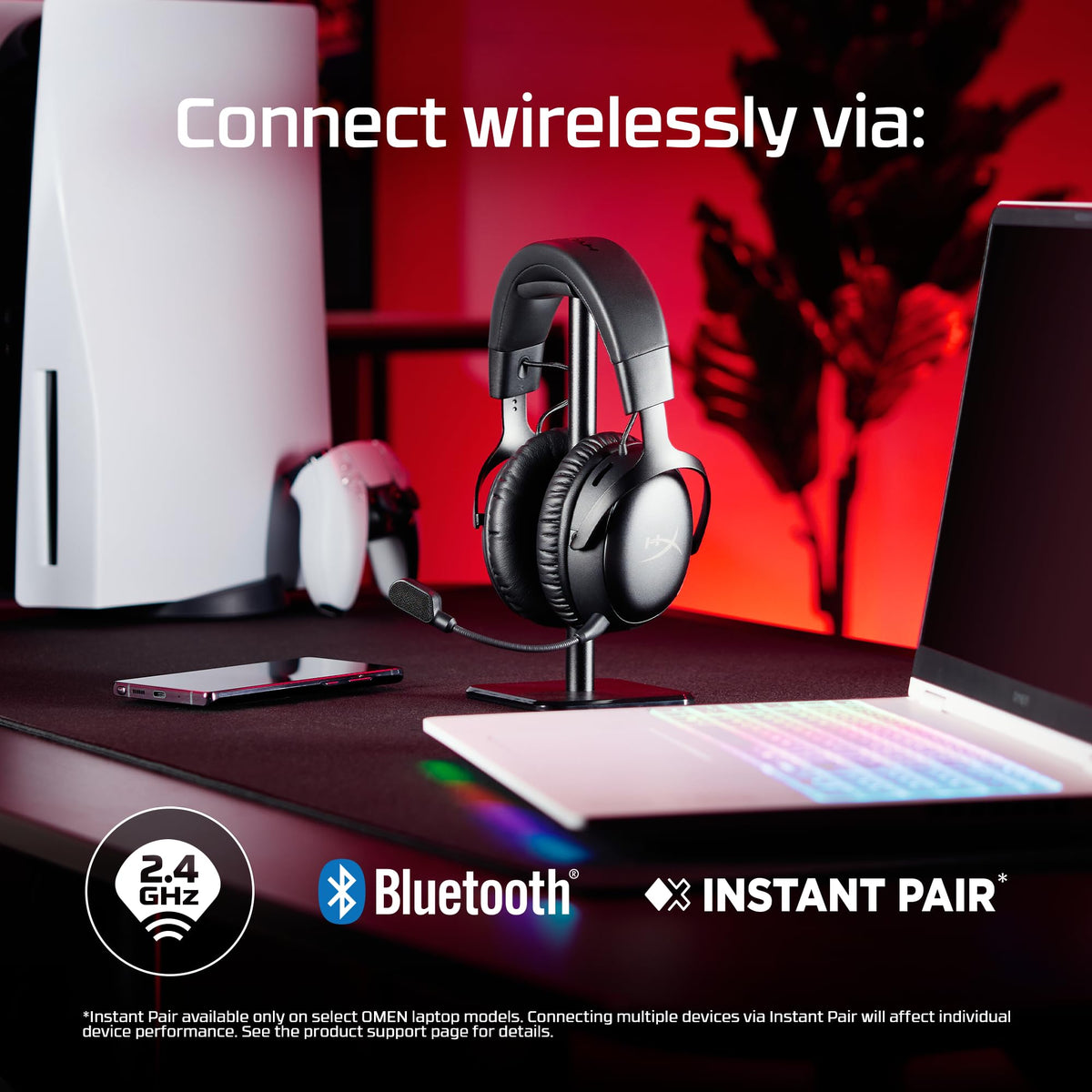 Wireless Gaming Headset with 200-Hour Battery