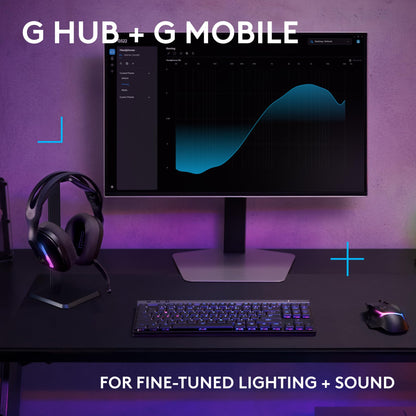 Wireless Gaming Headset with RGB & Wideband Mic