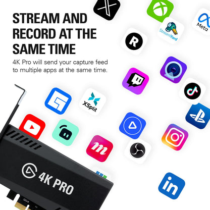 Elgato 4K Pro Capture Card with 8K60 Passthrough