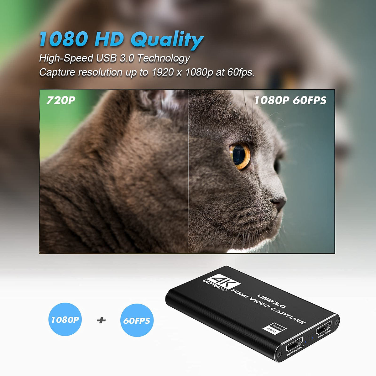 4K HDMI Video Capture Card for Streaming