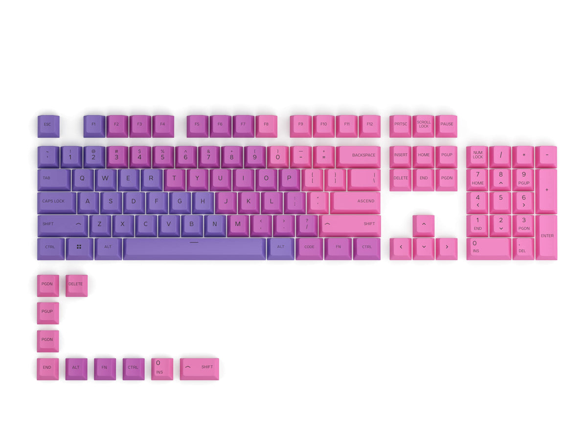 114-Key PBT Keycap Set with Dye-Sublimated Legends