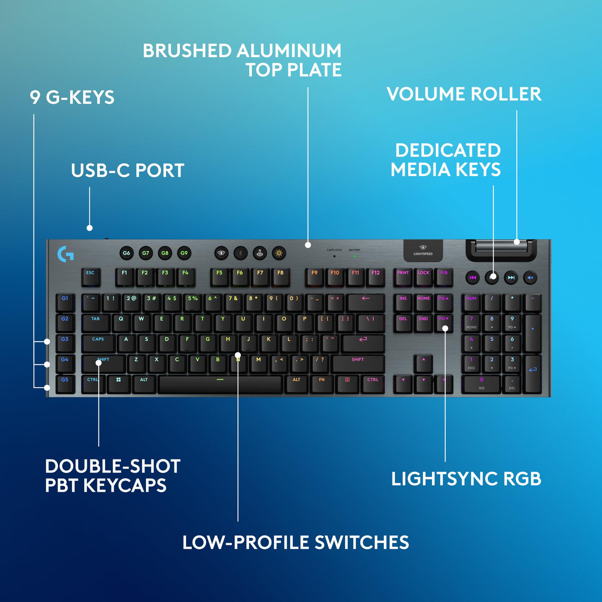 Logitech G915 X Wireless Low-Profile Keyboard