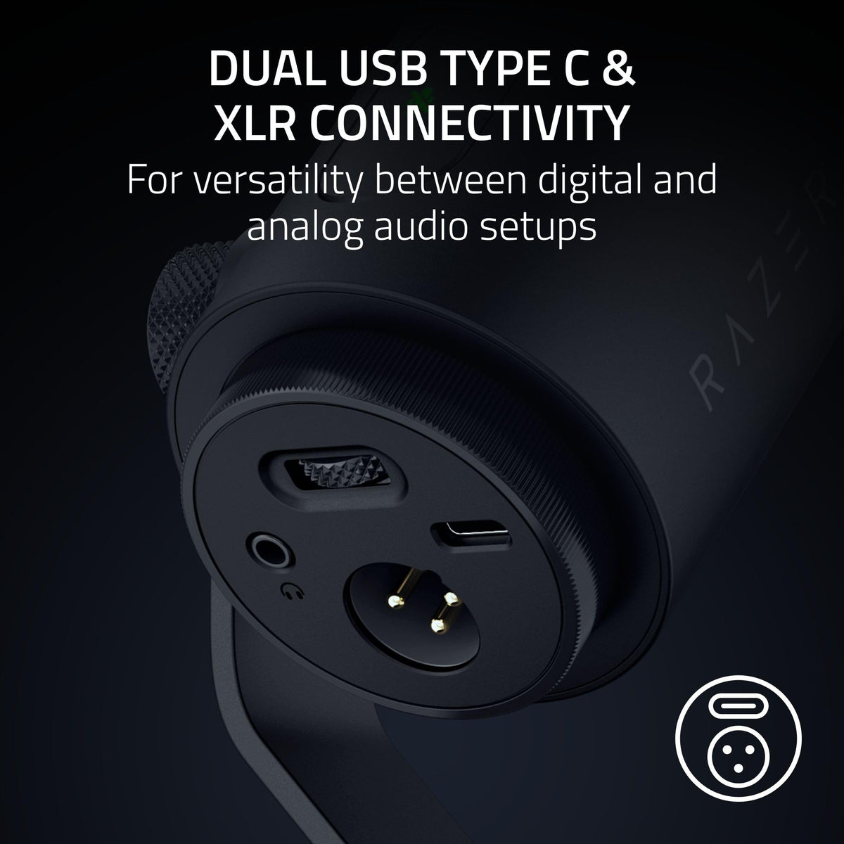 Dynamic USB-C & XLR Microphone for Streaming