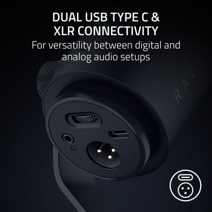 Dynamic USB-C & XLR Microphone for Streaming
