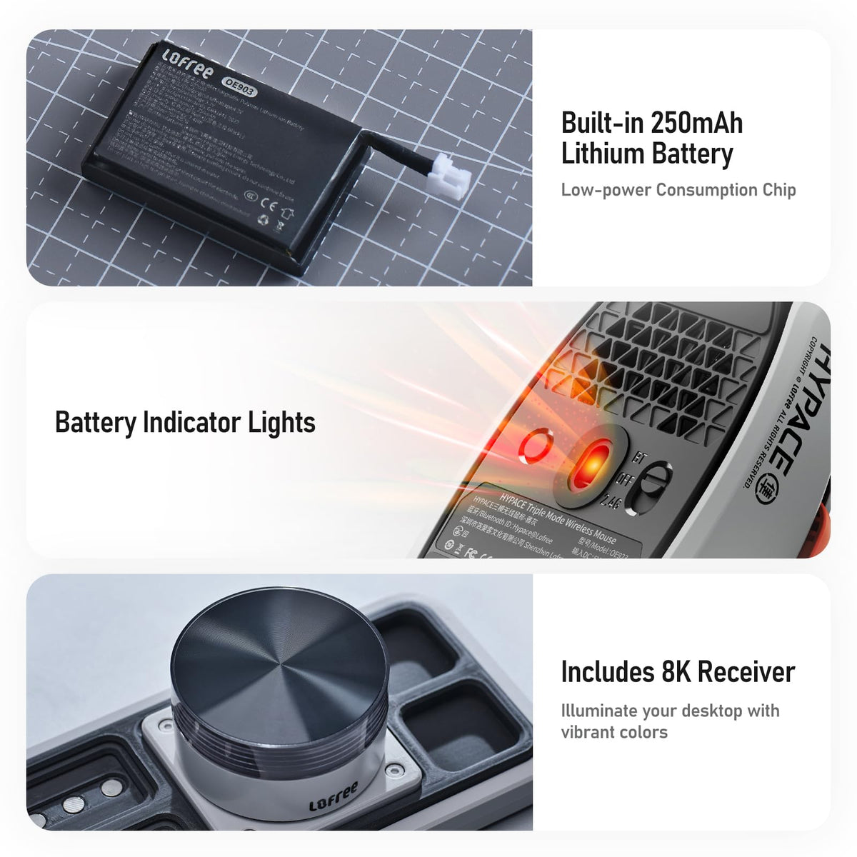 LOFREE Hypace 47g Ultra-Light Wireless Gaming Mouse