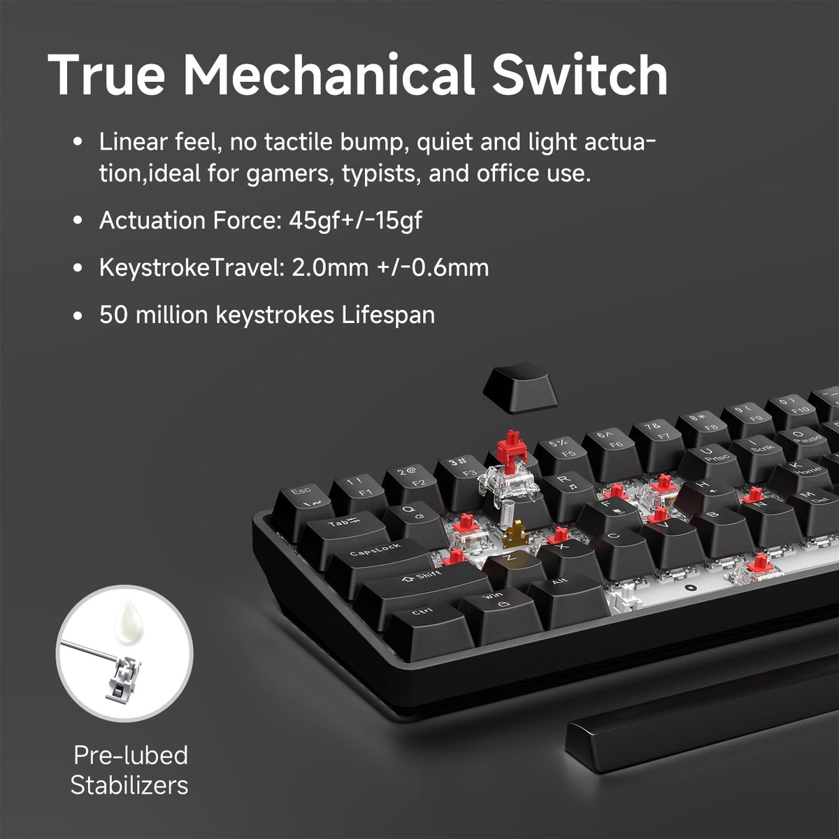 TMKB 60% Compact Mechanical Gaming Keyboard