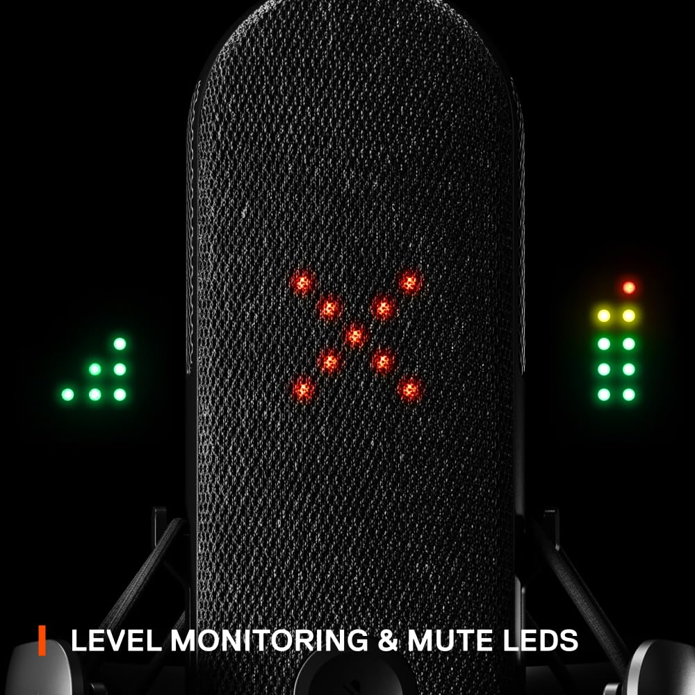 360° Adjustable Microphone Boom Arm with Cable Management