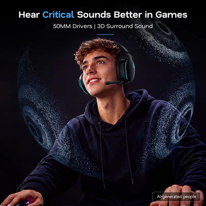 2.4GHz Wireless Gaming Headset for Console & PC