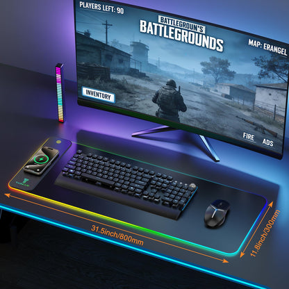 RGB Mouse Pad with 15W Magnetic Wireless Charging