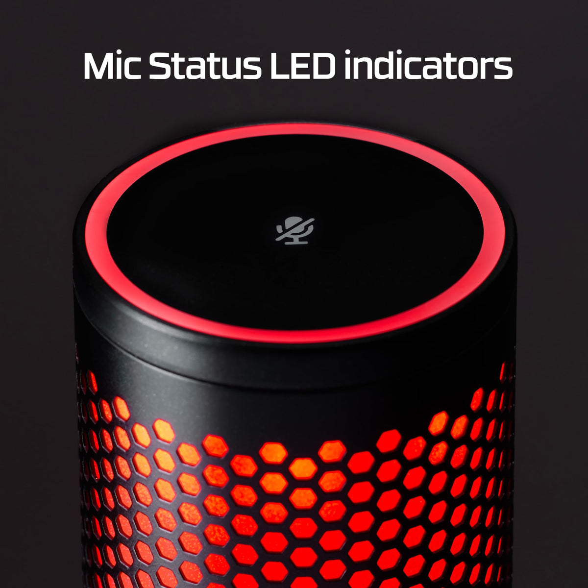 USB Gaming Microphone with LED & Shock Mount