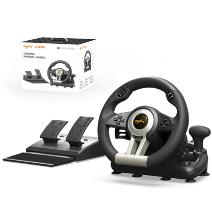 Gaming Racing Wheel & Pedal Set for Console and PC