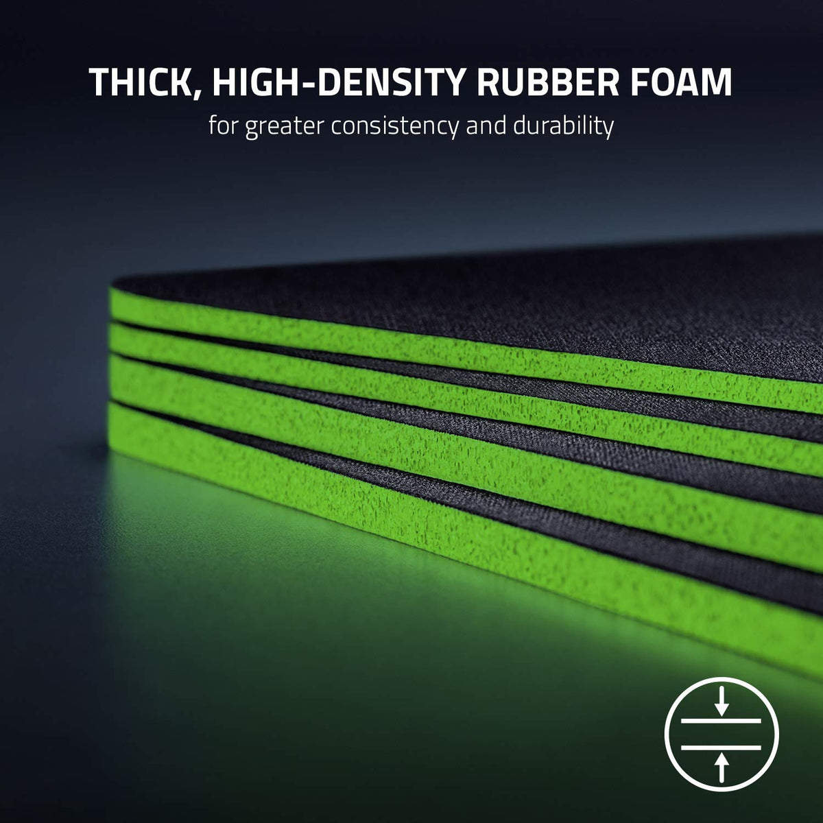 Classic Black Desk Mat with Non-Slip Base