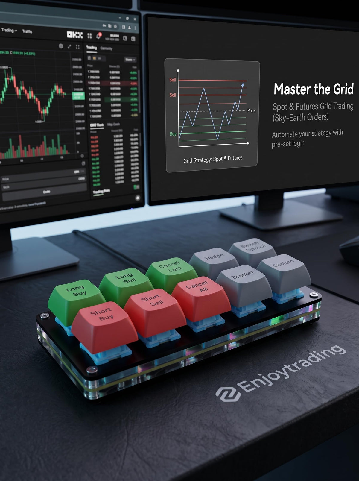 Trading Keyboard with One-Touch Order Controls