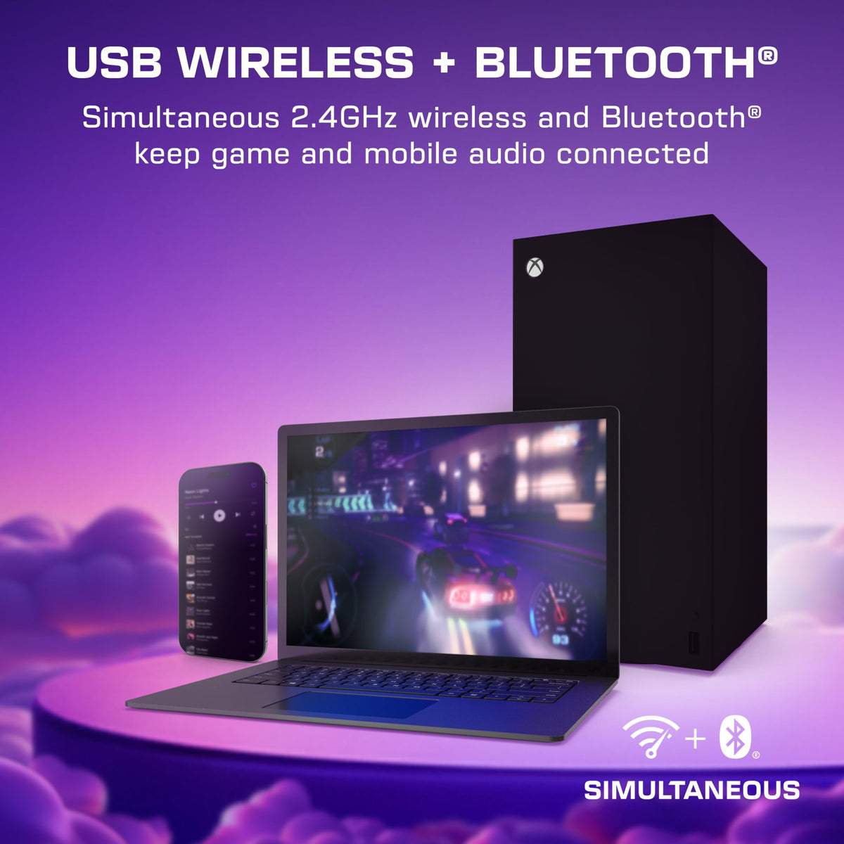 Wireless Gaming Headset with Hi-Res Audio & ANC