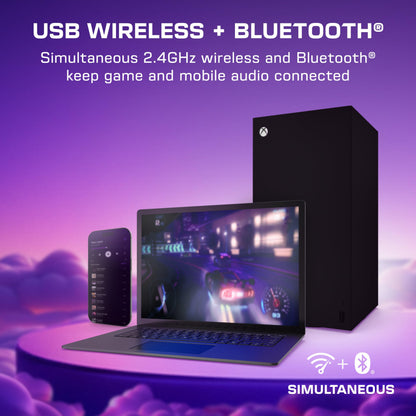 Wireless Gaming Headset with Hi-Res Audio & ANC