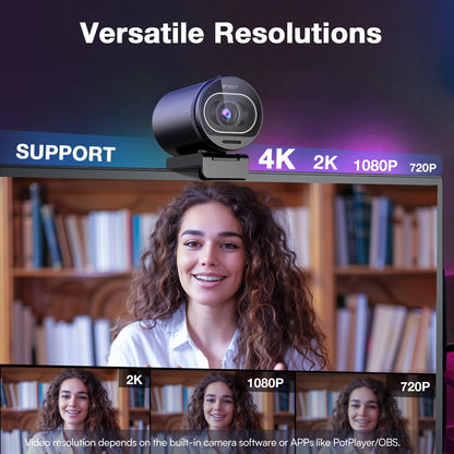 EMEET S600 4K Webcam with Sony Sensor & Fill Light
