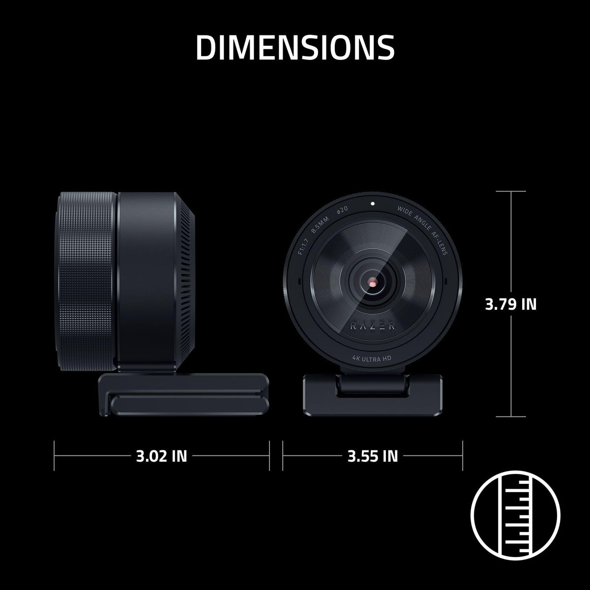 Razer Kiyo Pro Ultra 4K Webcam with Large Sensor