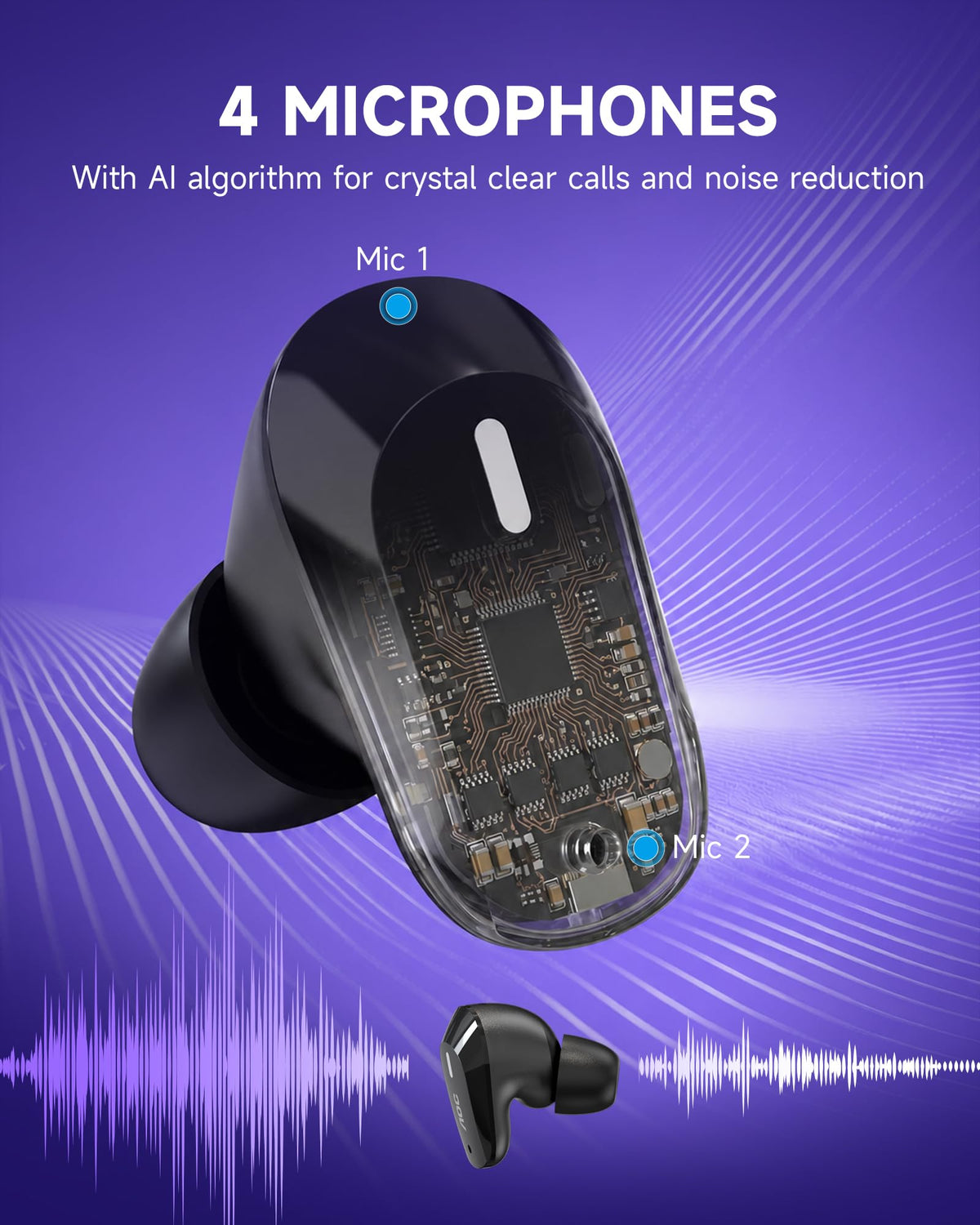 Wireless Gaming Earbuds with 2.4GHz USB-C Dongle