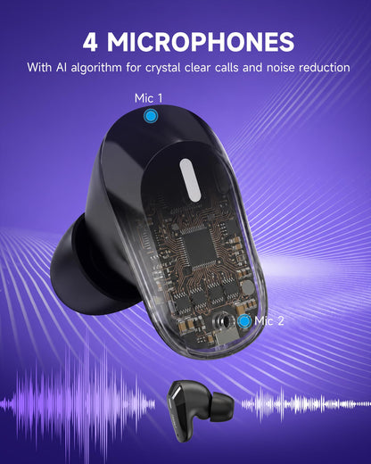 Wireless Gaming Earbuds with 2.4GHz USB-C Dongle